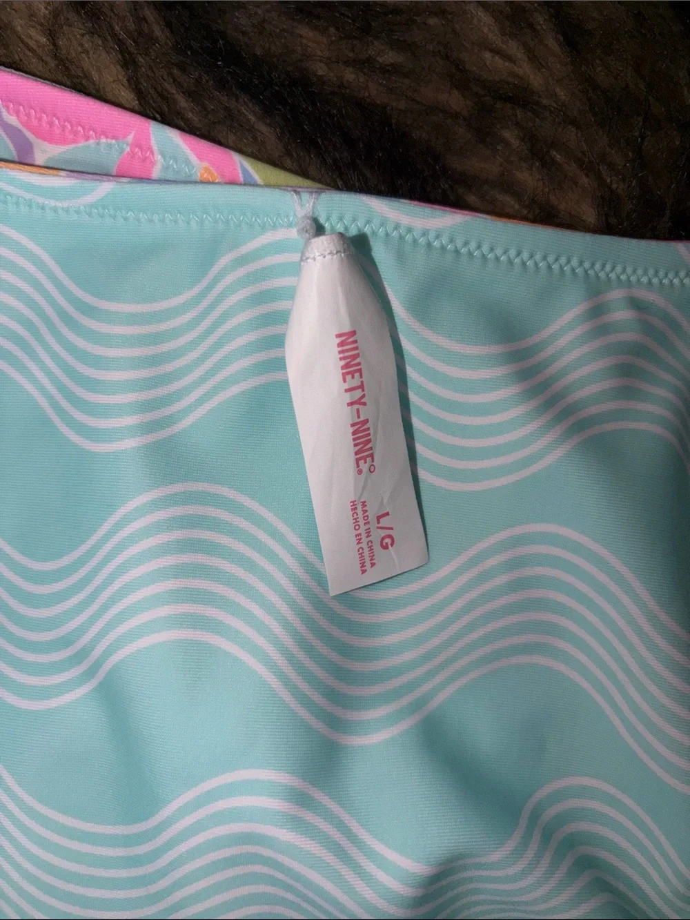 Ninety-Nine Reversible Tropical Bikini Bottom Cheeky Coverage, Mid Rise Size L